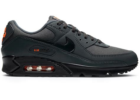 nike air max 90 iron grey/total orange/zwart